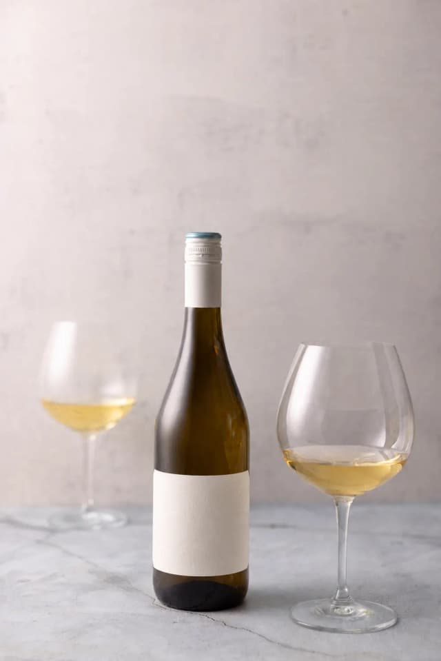 Wine pairing bottle and glasses at REONA Sushi Tokyo